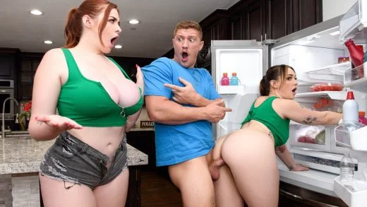BrazzersExxtra – Siri Dahl And Abigaiil Morris – Pervy Guy Fucks Both Curvy Lookalikes