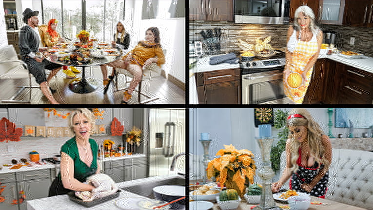 MylfSelects &#8211; Dee Williams, Kayla Kayden And Juliett Russo &#8211; Best Of Thanksgiving Mylfs