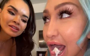 NinaKayy &#8211; Callie Brooks, Mellanie Monroe, Nina Kayy And Victorya XO &#8211; Four Babes One Cock!