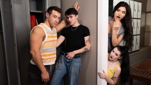 TransAngels – Zariah Aura, Em Indica And Joey Michaels – Pansexual College Fuckfest